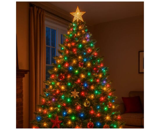 Гирлянда ColorWay LED 200 20 м (8 режимів) різнокольорова (прозорий кабель) USB (CW-G-200L20UTMC), изображение 3