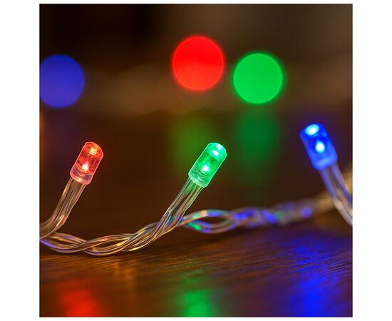 Гирлянда ColorWay LED 200 20 м (8 режимів) різнокольорова (прозорий кабель) USB (CW-G-200L20UTMC), изображение 7