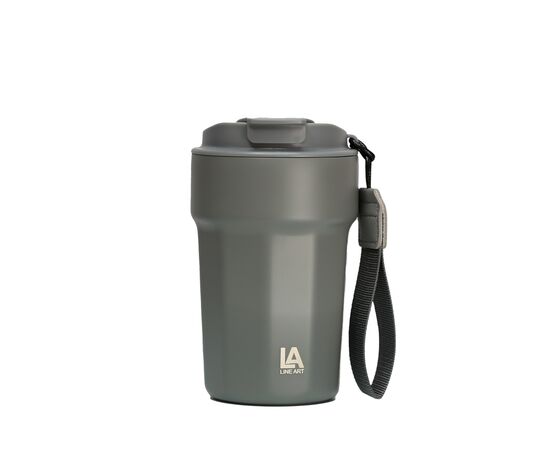 Термокружка Line Art Comfy 380 мл сірий (60022222LA-07), изображение 2