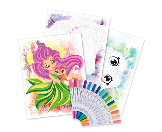 Набор для творчества Nebulous Stars Розмальовка по номерах Чарівні світи зірок (11381), изображение 4