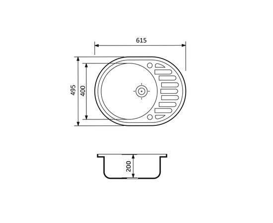 Мойка кухонная Adamant Ovum Avena + змішувач (1824296910406), изображение 6
