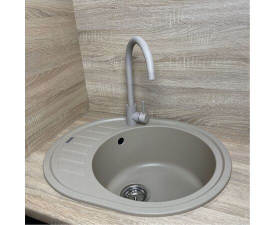 Мойка кухонная Adamant Ovum Сахара + змішувач (1824296910402), изображение 2