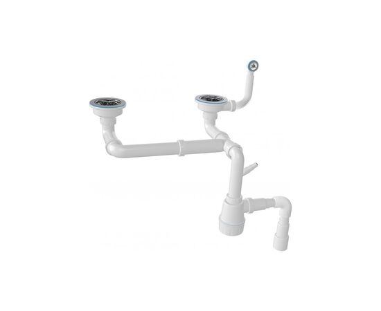 Мойка кухонная Adamant Similar чорний + змішувач + дозатор + ополіскувач склянок + колан (4824296106503), изображение 6