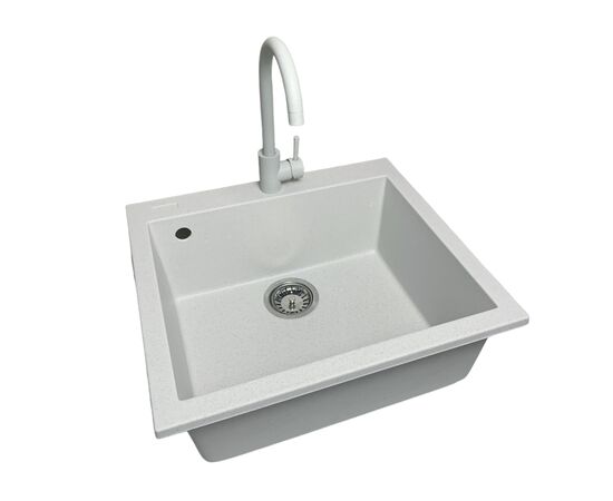 Мойка кухонная Adamant Univer Old stone + змішувач + дозатор + ополіскувач склянок + колан (4824296106610), изображение 4