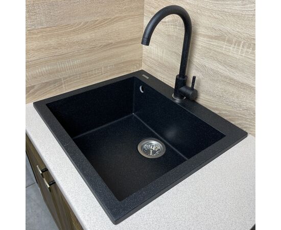 Мойка кухонная Adamant Univer чорний + змішувач (4824296912103), изображение 2