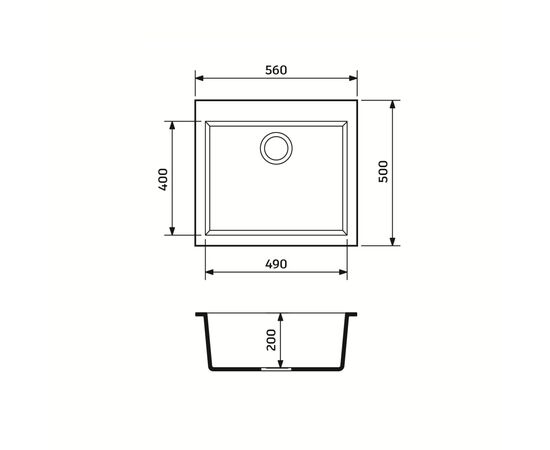 Мойка кухонная Adamant Univer чорний + змішувач + дозатор + ополіскувач склянок + коландер (4824296106603), изображение 9