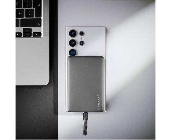 Батарея универсальная Intenso MC10000 10000mAh PD/20W MAG Grey (7340034), изображение 2