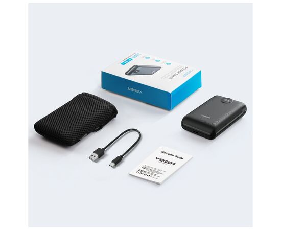 Батарея универсальная VEGER 20000mAh S20 22.5W PD/3/0 QC/3.0 black (6970453554198), изображение 5