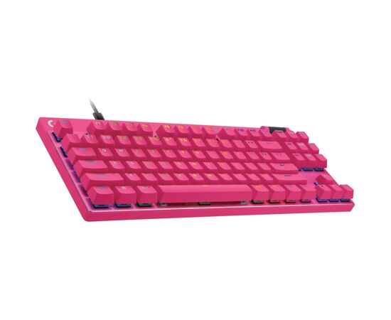 Клавіатура Logitech G PRO X TKL RAPID Wired Gaming Linear USB UA Magenta (920-013253), зображення 2