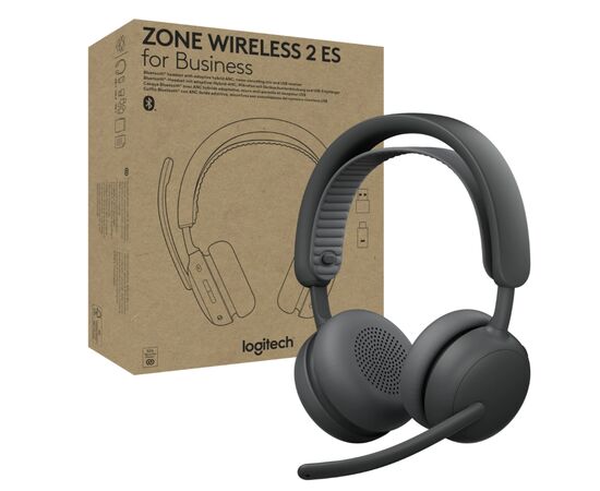 Наушники Logitech Zone Wireless 2 ES for Business Graphite (981-001493), изображение 6