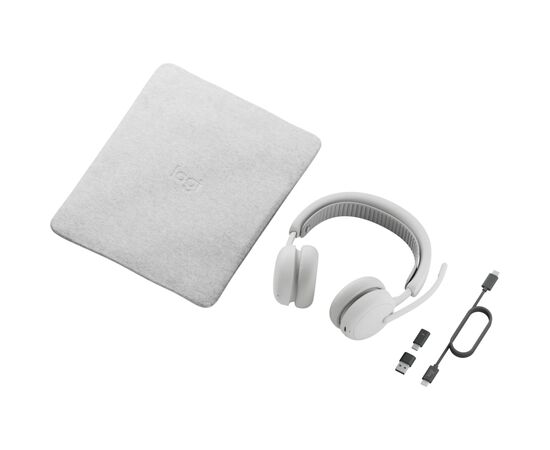 Навушники Logitech Zone Wireless 2 ES for Business Off-White (981-001520), зображення 5
