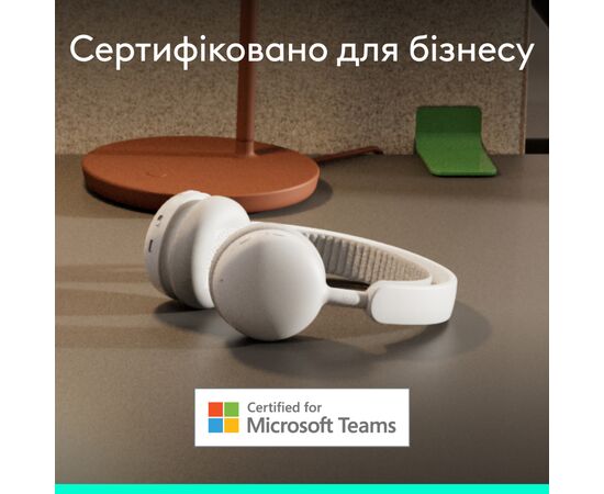 Навушники Logitech Zone Wireless 2 ES for Business Off-White (981-001520), зображення 7