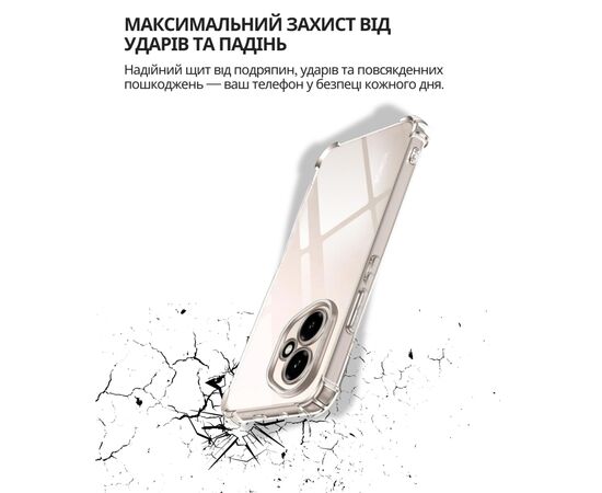 Чохол до мобільного телефона BeCover Anti-Shock Honor 400 Clear (714710), зображення 3