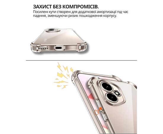 Чохол до мобільного телефона BeCover Anti-Shock Honor 400 Clear (714710), зображення 4
