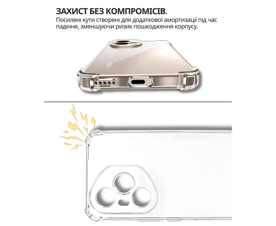 Чехол для мобильного телефона BeCover Anti-Shock Honor 400 Pro Clear (714712), изображение 5