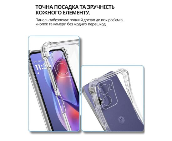 Чехол для мобильного телефона BeCover Anti-Shock Motorola Moto G06 / G06 Power 4G Clear (714699), изображение 3