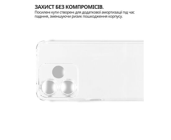 Чехол для мобильного телефона BeCover Anti-Shock Xiaomi Redmi 13x Clear (714707), изображение 4
