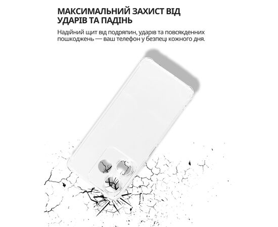 Чехол для мобильного телефона BeCover Anti-Shock Xiaomi Redmi 13x Clear (714707), изображение 5