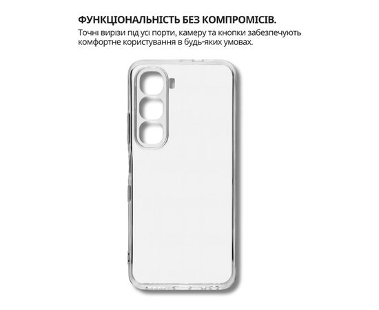 Чехол для мобильного телефона BeCover Silicone Infinix Hot 60 Pro 4G (X6885) Transparent (714559), изображение 2