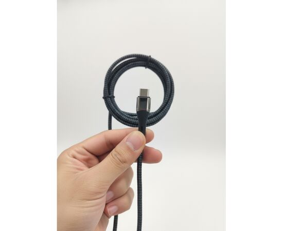 Дата кабель USB-C to USB-C 1.5m 5A 100W Quick Charge magnetic black BeCover (714555), зображення 4