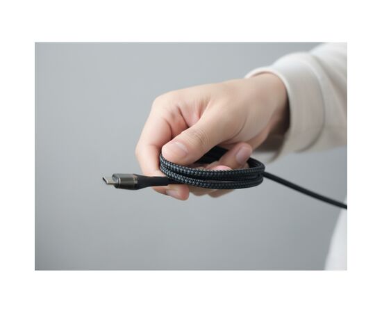 Дата кабель USB-C to USB-C 1.5m 5A 100W Quick Charge magnetic black BeCover (714555), зображення 5