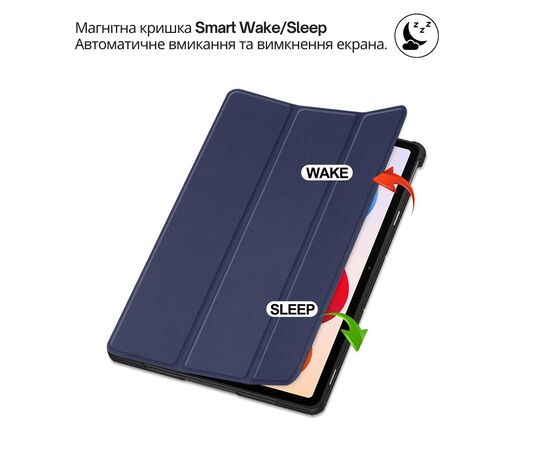 Чохол до планшета BeCover Smart Case Xiaomi Redmi Pad 2 Pro 12.1" Deep Blue (714629), зображення 5