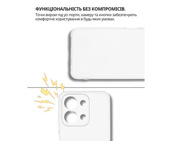 Чохол до мобільного телефона BeCover Silicone Poco C85 4G Transparent (714676), зображення 5