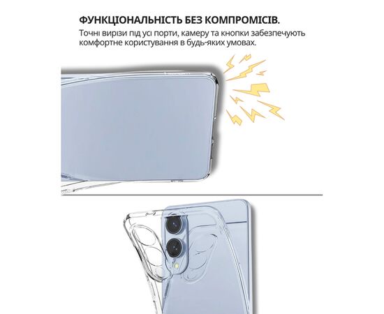 Чехол для мобильного телефона BeCover Silicone Samsung Galaxy S25 Edge SM-S937 Transparent (714678), изображение 4