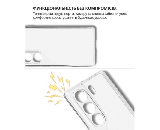 Чохол до мобільного телефона BeCover Silicone Tecno Camon 40 (CM5) Transparent (714680), зображення 4