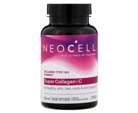 Вітамінно-мінеральний комплекс Neocell Колаген + Вітамін С, Тип 1 & 3, NeoCell, 120 таблеток (NEL-12895)