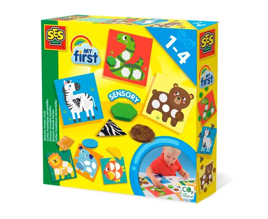 Набор для творчества Ses для занятий мозаикой серии My first" – Мои первые сенсорные карточки" (14483S)