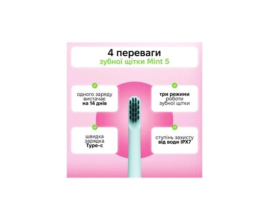 Электрическая зубная щетка Enchen Mint5 Sonik Blue (MINT5-B), изображение 8