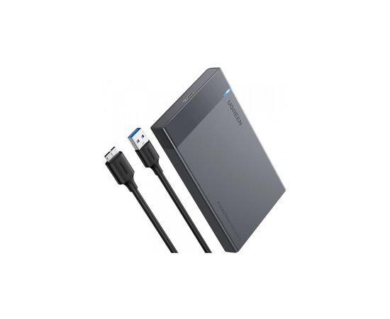 Карман внешний UGREEN USB 3.0 to M.2 SATA SSD US221 black (30848)
