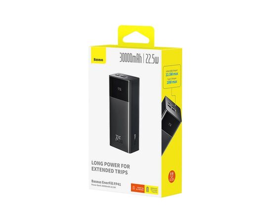Батарея универсальная Baseus EnerFill FP41 30000mAh 22,5W PD QC black (E0027K00), изображение 5
