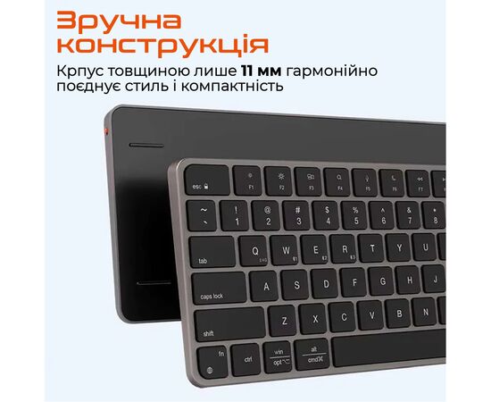 Клавиатура Meetion K210 Bluetooth/Wireless Black (MT-K210MW-A-RUA), изображение 6
