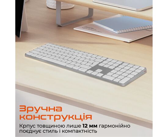 Клавіатура Meetion K230 Bluetooth/Wireless Black (MT-K230MW-A-RUA), зображення 6