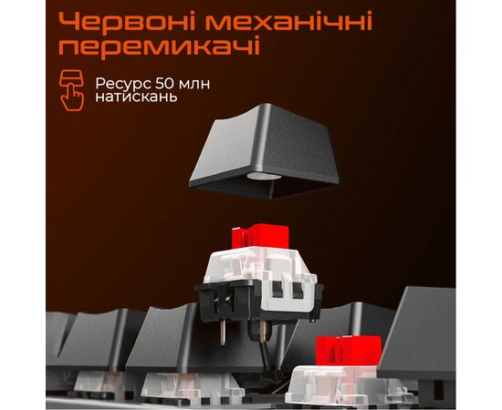 Клавіатура Meetion MK008 Pro USB Type-C Black (MT-MK008Pro-W-RUA), зображення 2