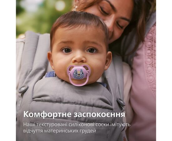 Пустышка Philips AVENT Ultra Air, 6-18 міс., салатово-рожева (SCF087/13), изображение 7