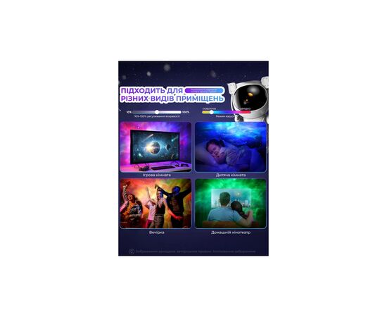 Ночник DKWAY Космонавт большой – лазерный проектор звездного неба Астронавт T-150 (445421717), изображение 4