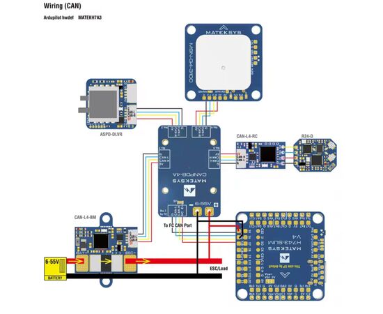 Полетный контроллер (FC) MATEK H743-SLIM-V4 (H743SLIMV4), изображение 8