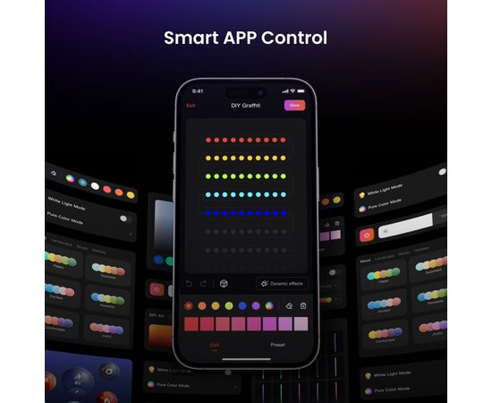 Гирлянда Yeelight Permanent Outdoor Lights зовнішнє 15 м 12V, BLE (YLYDD-0044), изображение 7