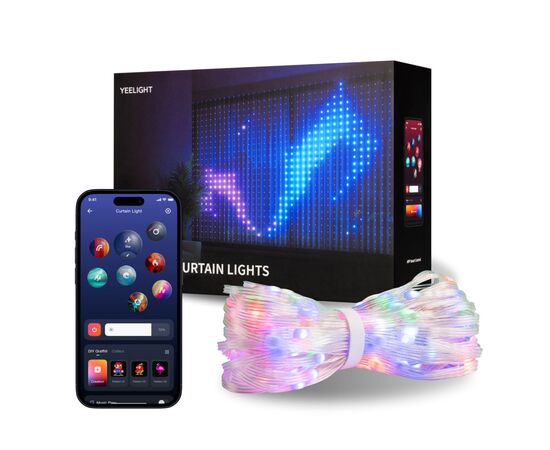 Гирлянда Yeelight RGBIC штора Yeelight Curtain light strip 1.52 м (YLYDD-0053)