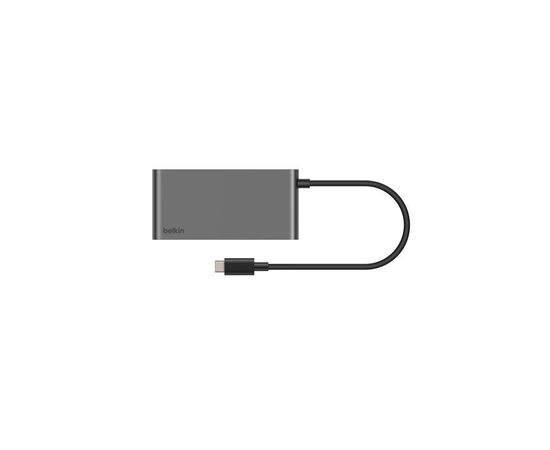 Концентратор Belkin USB-C 5-in-1 2xUSB 3.0 + USB-C + PD + HDMI 2.0 4K60Hz gray (AVC022HQSGY), изображение 3