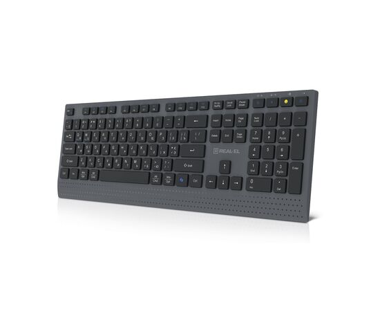 Клавиатура REAL-EL RK-715W Wireless/Bluetooth Black/Gray (EL123100051), изображение 4