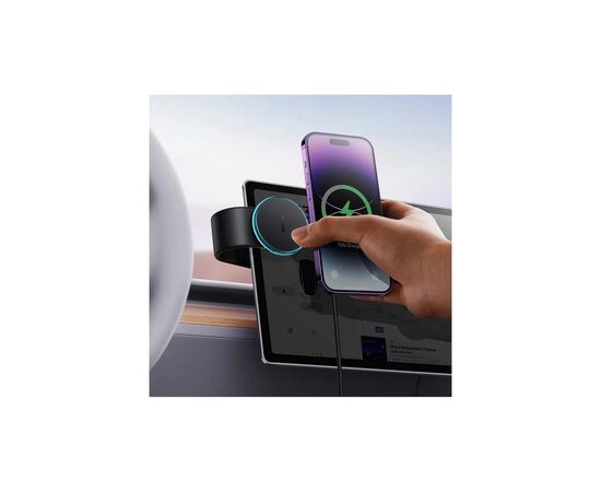 Универсальный автодержатель Baseus C02 Pro Series Magnetic Wireless Charging Car Mount Cluster Black (C40156000111-00), изображение 9