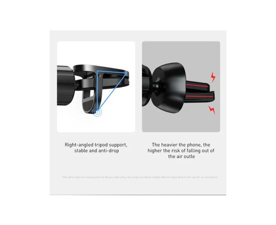 Универсальный автодержатель Baseus Glaze Cravity Car Mount Black (SUYL-LG01), изображение 8