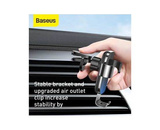 Универсальный автодержатель Baseus Glaze Cravity Car Mount Black (SUYL-LG01), изображение 9