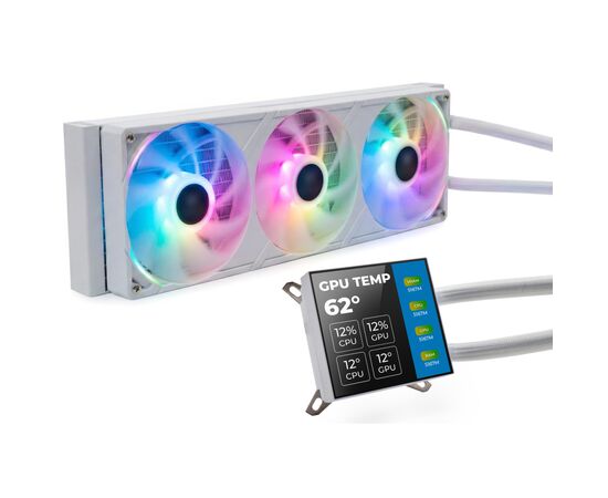 Система жидкостного охлаждения Vinga Storm White