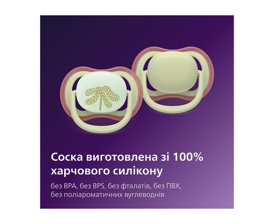 Пустышка Philips AVENT Ultra Air, 6-18 міс., нейтральна, день/н (SCF087/18), изображение 9