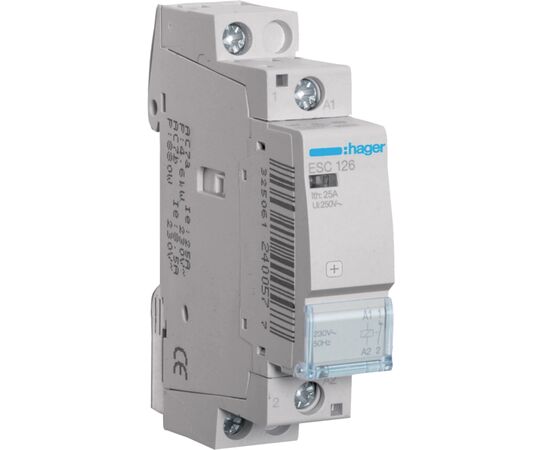 Автоматический выключатель Hager 25 A 230V 1NC (B) (ESC126)